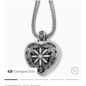 Brighton Floral Heart Locket Necklace